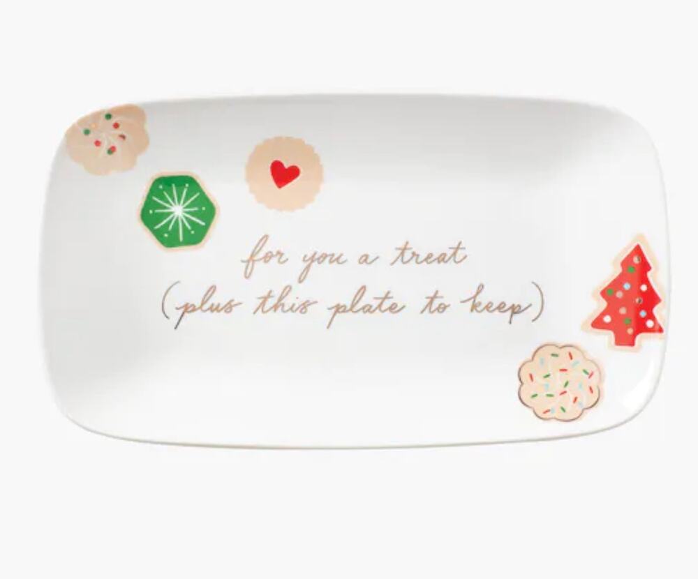 Kate Spade Lenox Holiday Giving Time Cookie Plate